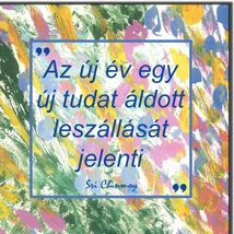 Hűtőmágnes idézettel - Az új év egy új tudat