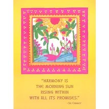 Sri Chinmoy - Jharna Kala festmény reprodukció - 45,9×60,9 cm - Harmony is the morning sun - sorsnavishop.hu