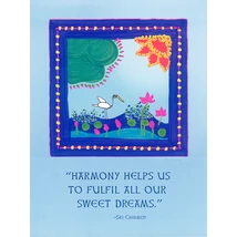 Sri Chinmoy - Jharna Kala festmény reprodukció - 45,9×60,9 cm - Harmony helps us - sorsnavishop.hu