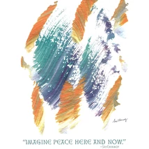 Sri Chinmoy - Jharna Kala festmény reprodukció - 45,9×60,9 cm - Imagine peace - sorsnavishop.hu