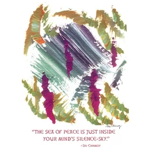 Sri Chinmoy - Jharna Kala festmény reprodukció - 45,9×60,9 cm - The sea of peace - sorsnavishop.hu