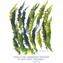 Sri Chinmoy - Jharna Kala festmény reprodukció - 45,9×60,9 cm - Peace is the indomitable response - sorsnavishop.hu