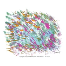 Sri Chinmoy - Jharna Kala festmény reprodukció - 45,9×60,9 cm - Imagine and dream - sorsnavishop.hu