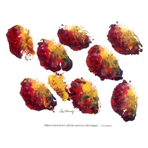 Sri Chinmoy - Jharna Kala festmény reprodukció - 45,9×60,9 cm - When I am at peace - sorsnavishop.hu