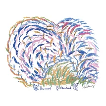 Sri Chinmoy - Jharna Kala festmény reprodukció - 45,9×60,9 cm - Universal brotherhood - sorsnavishop.hu