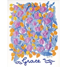 Sri Chinmoy - kasírozott Jharna Kala festmény reprodukció - Grace - Kegyelem - sorsnavishop.hu