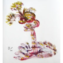 Sri Chinmoy - Jharna Kala festmény reprodukció - Törekvés fa