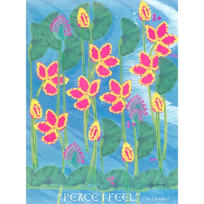 Sri Chinmoy - Jharna Kala festmény reprodukció - 45,9×60,9 cm - Peace I feel - sorsnavishop.hu